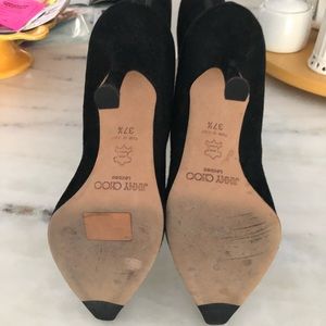 Jimmy Choo 37 1/2 size sued boots. Wear them once